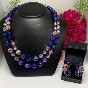 VINTAGE⚜️RARE HOBÉ Necklace & Clip Earring Set